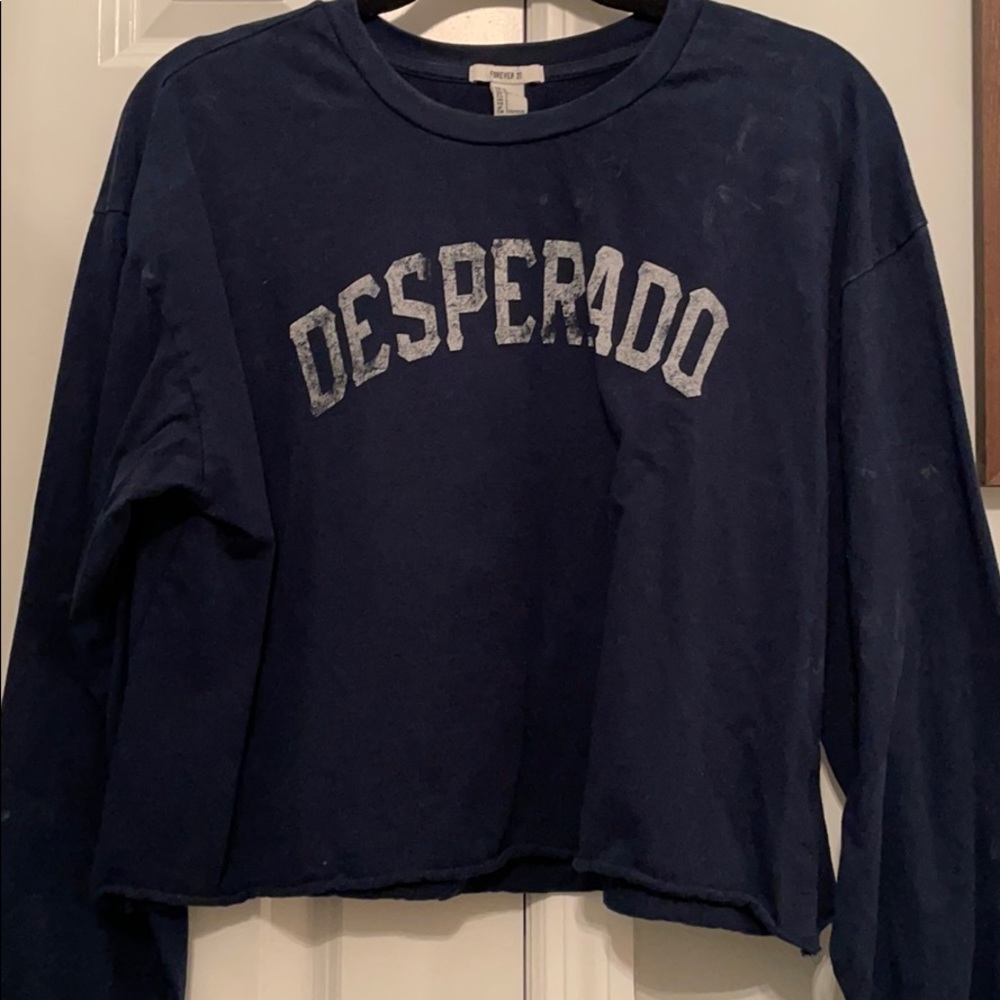 forever21 cropped longsleeve